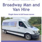 Broadway man and van